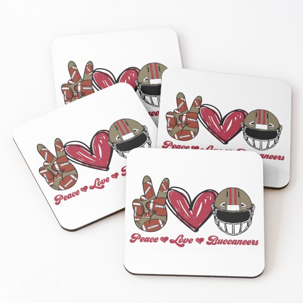 Item preview, Peace Love Buccaneers - Football Team designed and sold by TheBabySitters.
