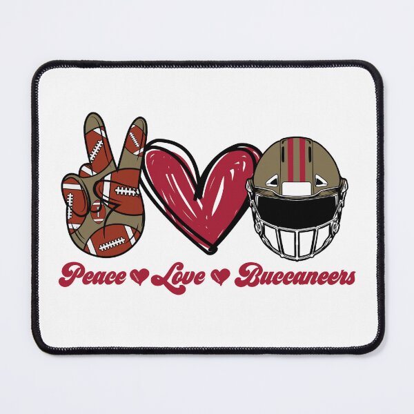 Item preview, Peace Love Buccaneers - Football Team designed and sold by TheBabySitters.