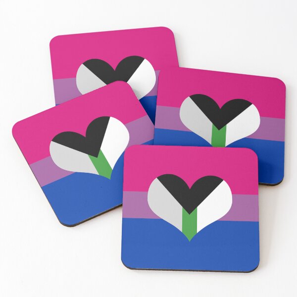 Item preview, Bisexual Demiromantic Pride Flag designed and sold by DarkVulpine.