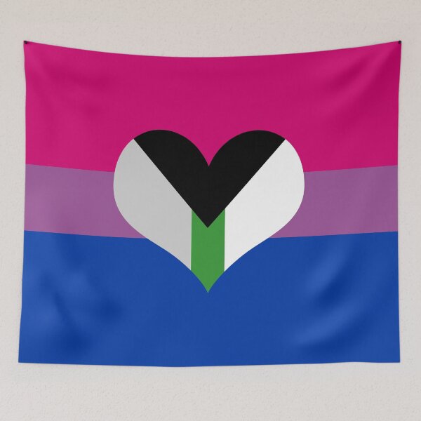 Item preview, Bisexual Demiromantic Pride Flag designed and sold by DarkVulpine.