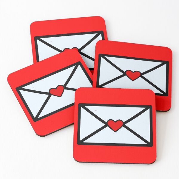 Item preview, Heart Envelope (Red) designed and sold by nklange240.