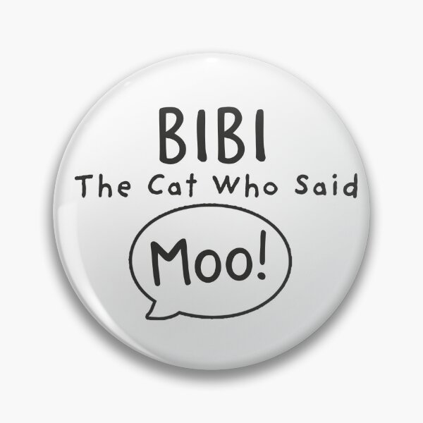 Artikelvorschau, Schwarz-weißes Logo für 'Bibi - The Cat Who Said Moo' entworfen und verkauft von MeliBeeAuthor.