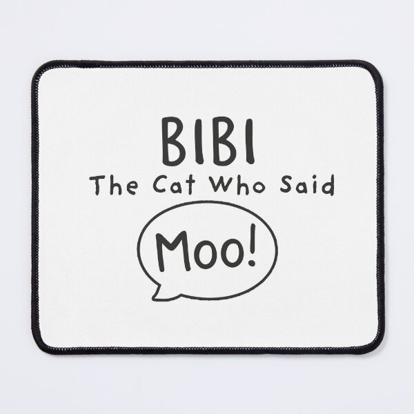 Artikelvorschau, Schwarz-weißes Logo für 'Bibi - The Cat Who Said Moo' entworfen und verkauft von MeliBeeAuthor.