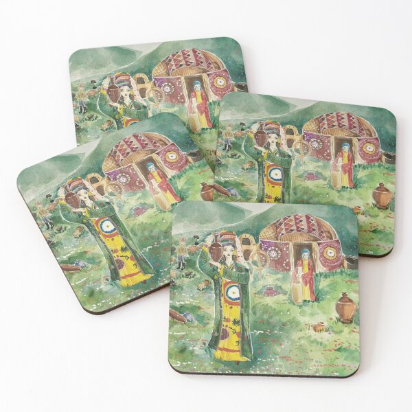 Item preview, Pueblo de montaña de nómadas. designed and sold by Umiska.