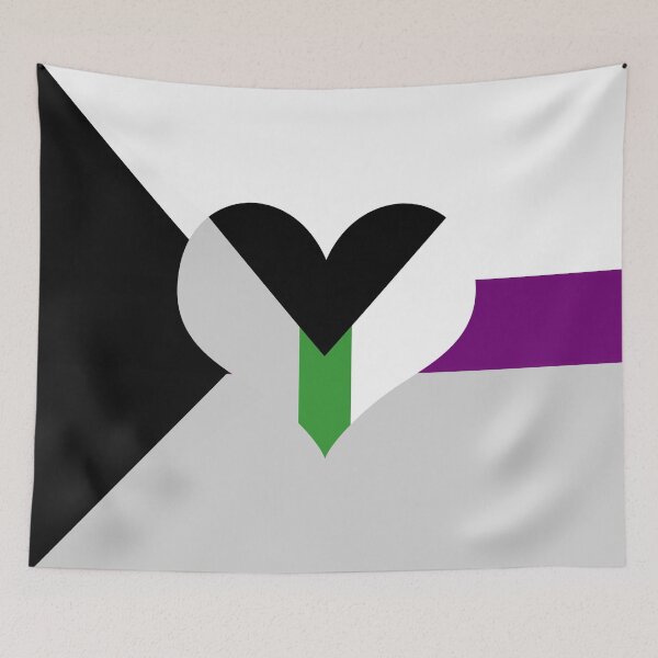 Item preview, Demisexual Demiromantic Pride Flag designed and sold by DarkVulpine.