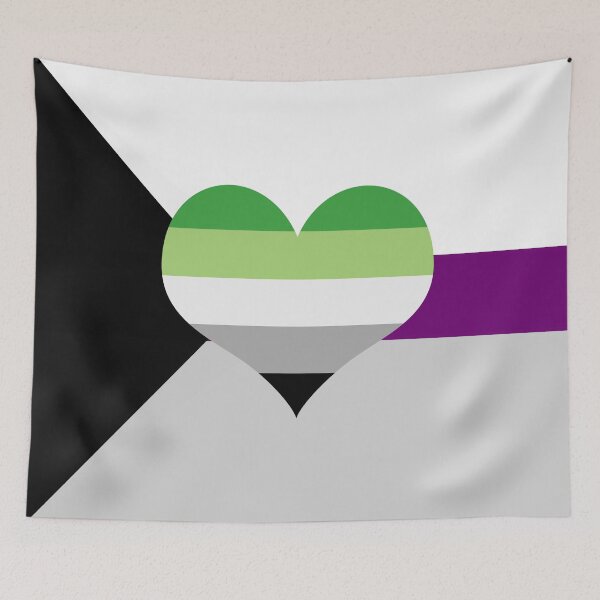 Item preview, Demisexual Aromantic Pride Flag designed and sold by DarkVulpine.