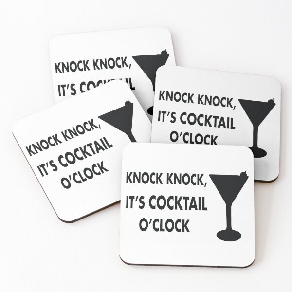 Item preview, Knock Knock It's Cocktail O'Clock designed and sold by shotofash.