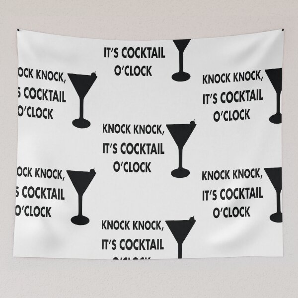 Item preview, Knock Knock It's Cocktail O'Clock designed and sold by shotofash.