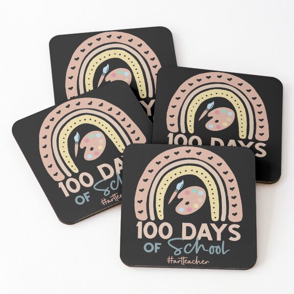 Item preview, 100th Day Of School Art Teacher - 100 Days Art Rainbow  designed and sold by TheCrownPr.