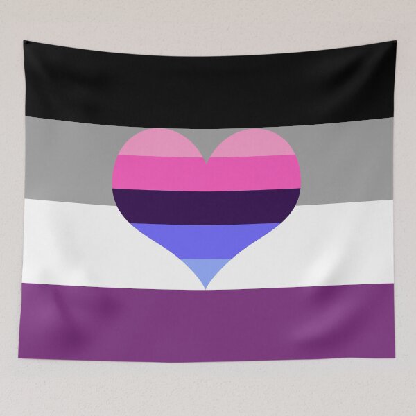 Item preview, Asexual Omniromantic Pride Flag designed and sold by DarkVulpine.