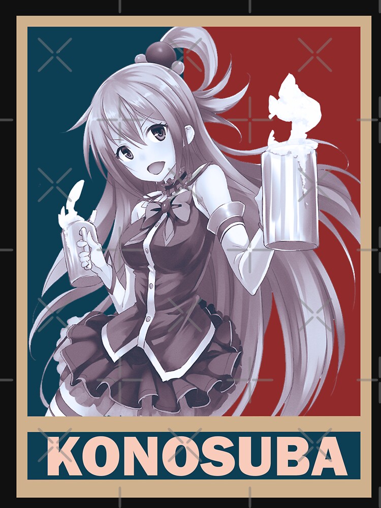 Kazuma Satou KonoSuba Kono Subarashii Vintage Vector Anime Design