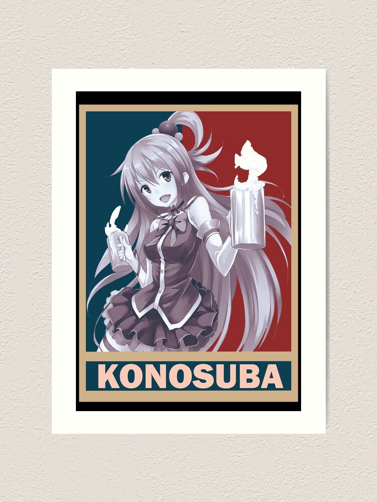 Yunyun KonoSuba Kono Subarashii Vintage Vector Anime Design | Art Board  Print