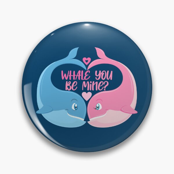 Item preview, Whale You Be Mine? (on Navy) designed and sold by PawsitiveMum.