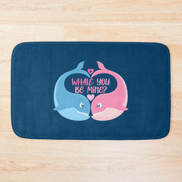 Item preview, Whale You Be Mine? (on Navy) designed and sold by PawsitiveMum.