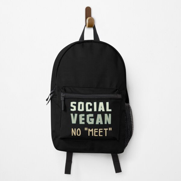 Item preview, Social Vegan No Meet - Funny Introvert Vegan designed and sold by ViewerEqualsPhoton.