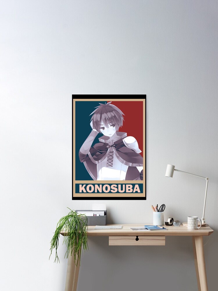 Kazuma Satou KonoSuba Kono Subarashii Vintage Vector Anime Design Poster  for Sale by Raiden Designer Shop