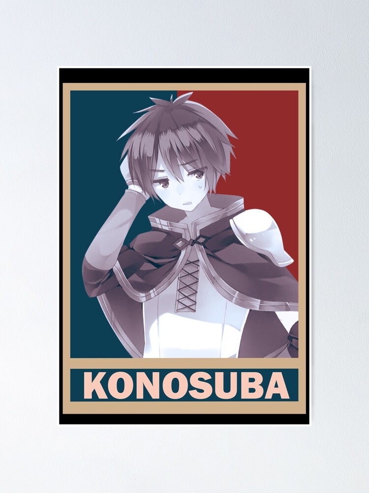 Kazuma Satou KonoSuba Kono Subarashii Vintage Vector Anime Design Poster  for Sale by Raiden Designer Shop