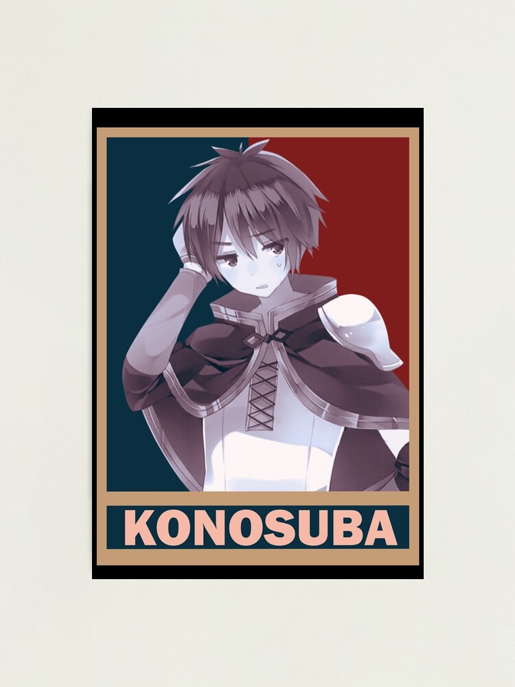 Konosuba - funny Kazuma Satou ! Art Board Print by Anna Blonwell