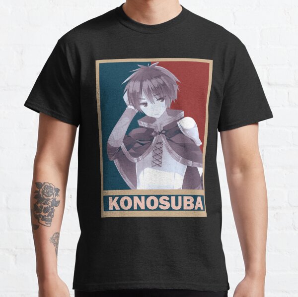 Kazuma Satou KonoSuba Kono Subarashii Vintage Vector Anime Design |  Photographic Print