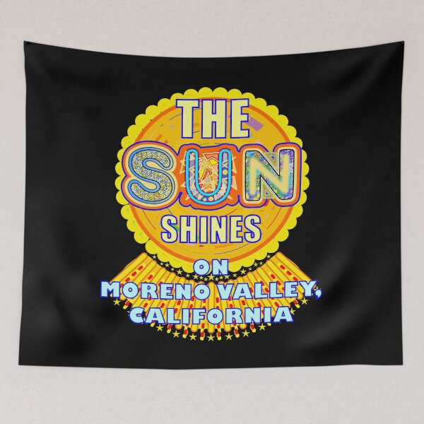 Item preview, Moreno Valley CA Sun Shines California Artful Sunshine designed and sold by artfulnotebook.