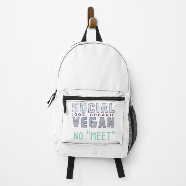 Item preview, Social Organic Vegan No Meet - Funny Introvert Vegan designed and sold by ViewerEqualsPhoton.