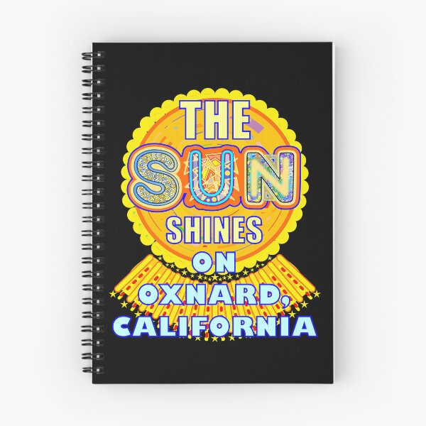 Item preview, Oxnard CA Sun Shines California Artful Sunshine designed and sold by artfulnotebook.