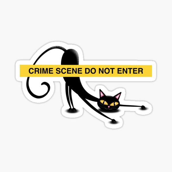 Item preview, Crime Scene Cat designed and sold by Minaficent.