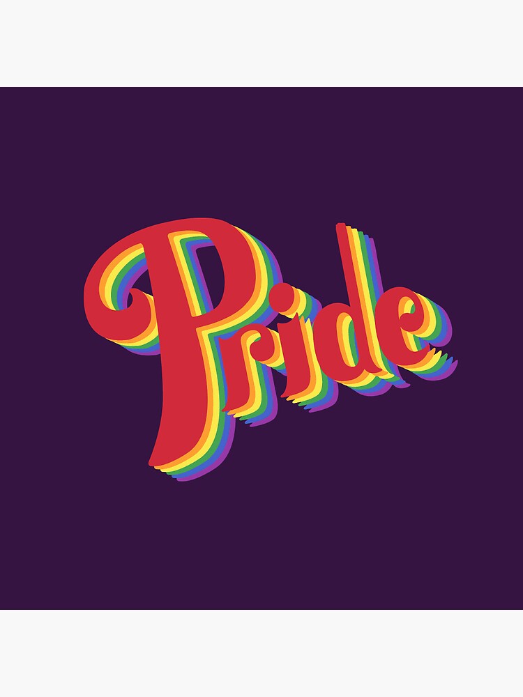 Thumbnail 3 of 3, Pin, Pride Rainbow Slogan designed and sold by DelightfullyDo.