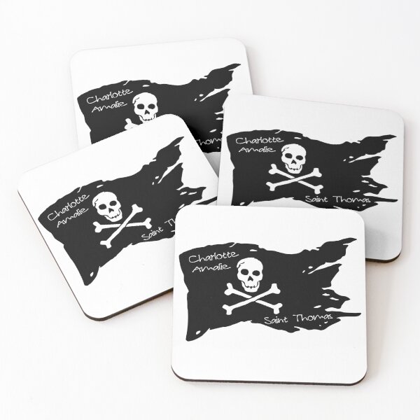 Artikelvorschau, Charlotte Amalie Saint Thomas Piratenflagge - Piratengesellschaft entworfen und verkauft von WhereIsTravis.
