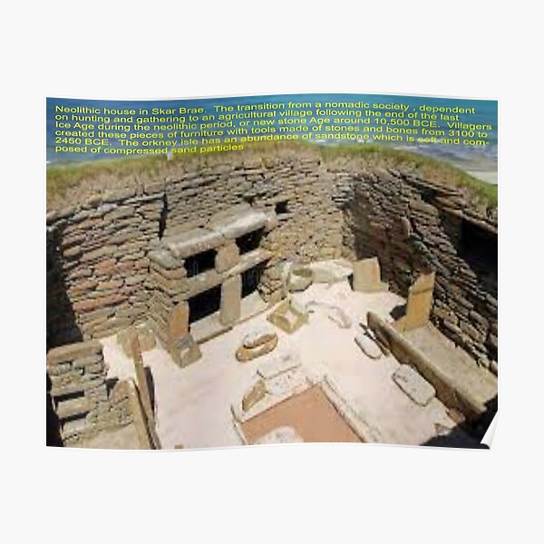 "Neolithic Home Art" Poster by Alicefish Redbubble