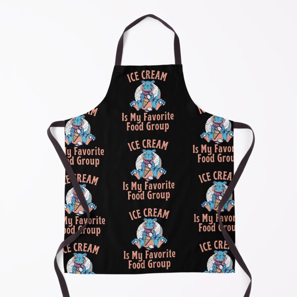 Item preview, Ice Cream is my favorite food group, Cute Dinosaur Eating an Ice Cream cone design designed and sold by Auntieck.