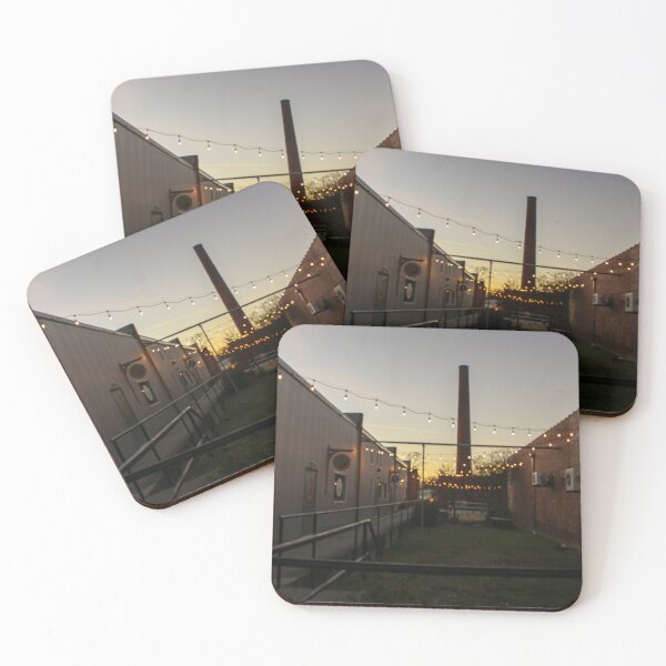Item preview, Lowe Mill Smokestack in Huntsville, Alabama at Sunset designed and sold by Silver Sky by Janet.