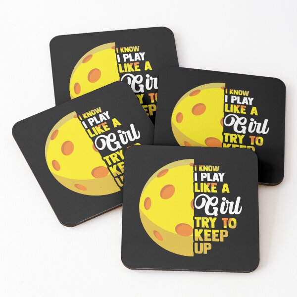 Item preview, I know I play like a girl try to keep up Pickleball  designed and sold by SweetPea49.
