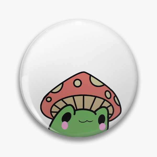 Item preview, Frog with mushroom hat designed and sold by Berry Bloop.
