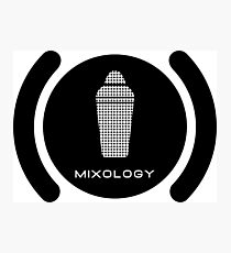 Bartender Mixology Lounge Logo Vector Photographic Print