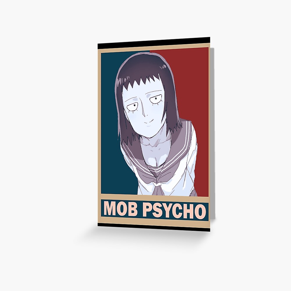 Tome Kurata Mob Psycho 100 Mobu Saiko Hyaku Vintage Vector Anime Design Greeting Card For Sale 5490