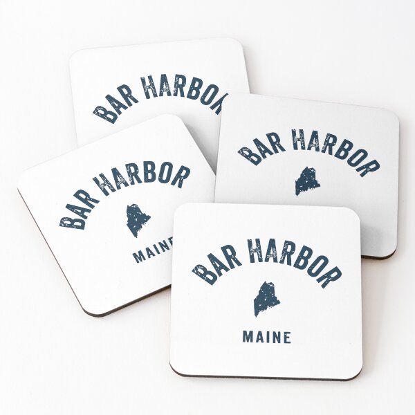 Item preview, Bar Harbor Maine Me Vintage 70S Sports Design Navy Print designed and sold by ricedali41.