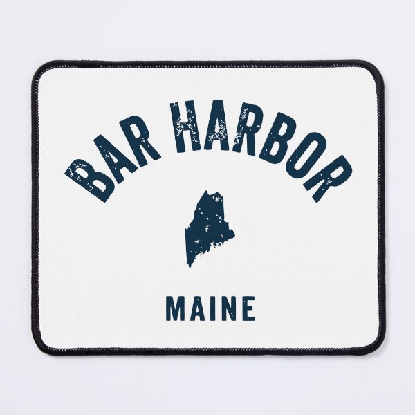 Item preview, Bar Harbor Maine Me Vintage 70S Sports Design Navy Print designed and sold by ricedali41.