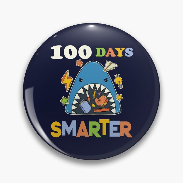Item preview, Cool Shark 100 Days Smarter designed and sold by GrimButterfly.