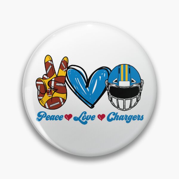 Item preview, Peace Love Chargers - Football Team designed and sold by TheBabySitters.