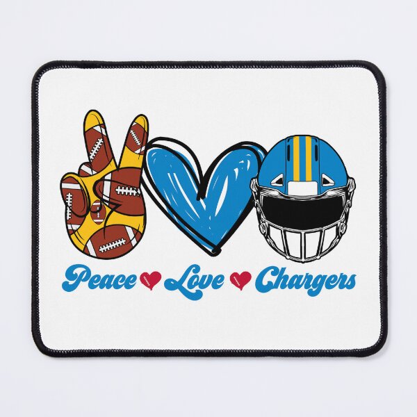 Item preview, Peace Love Chargers - Football Team designed and sold by TheBabySitters.