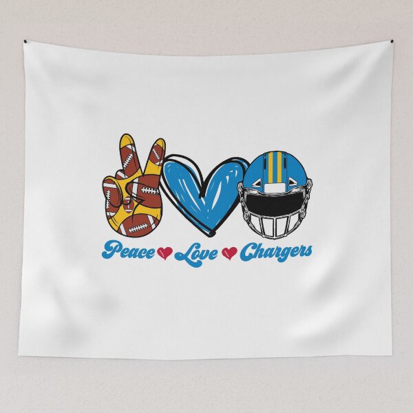Item preview, Peace Love Chargers - Football Team designed and sold by TheBabySitters.