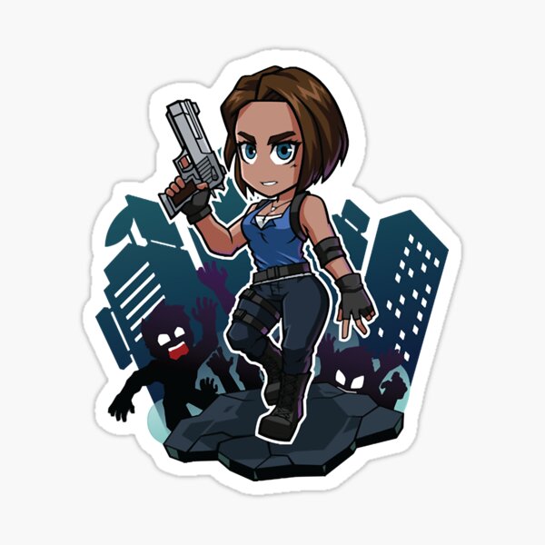 Artikel-Vorschau von Jill Valentine v2 Chibi RE3 Remake, designt und verkauft von jerryleonaem.