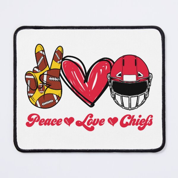 Item preview, Peace Love Chiefs - Football Team designed and sold by TheBabySitters.