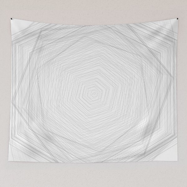 Item preview, Complicated Polygonal Abstract Loop Pattern designed and sold by supnups.