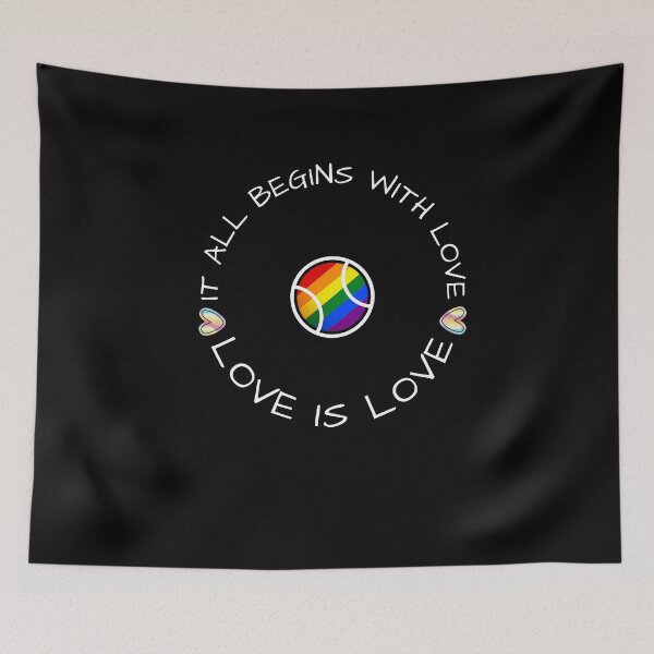 Item preview, ennis funny quote -  All begin with love - Love is love designed and sold by Natkopod.