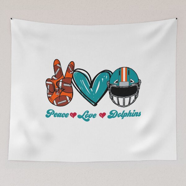 Item preview, Peace Love Dolphins - Football Team designed and sold by TheBabySitters.