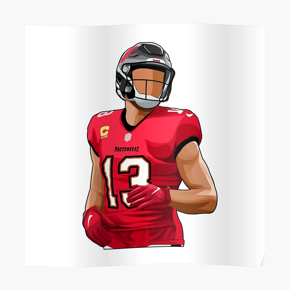 Mike Evans #13 Looks Back Sticker for Sale by SpeedyGoals