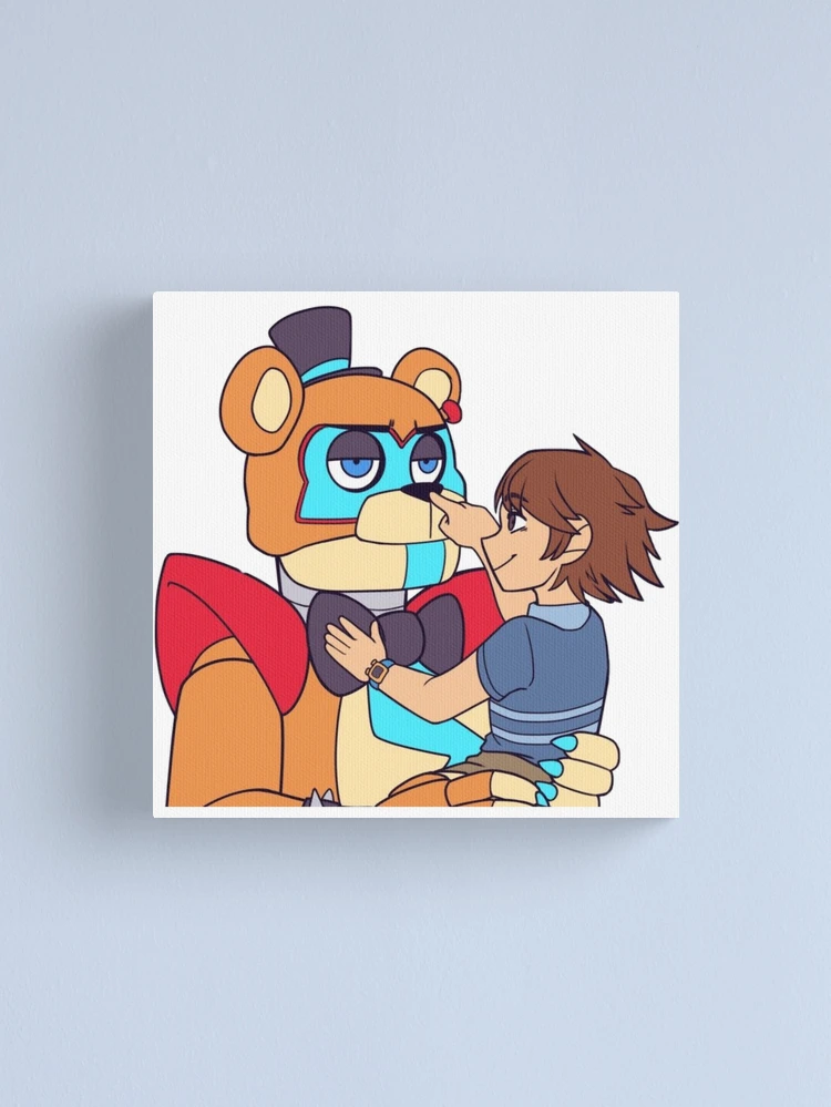 FNAF Gregory as Glamrock Freddy 5x7in Art Print -  Israel