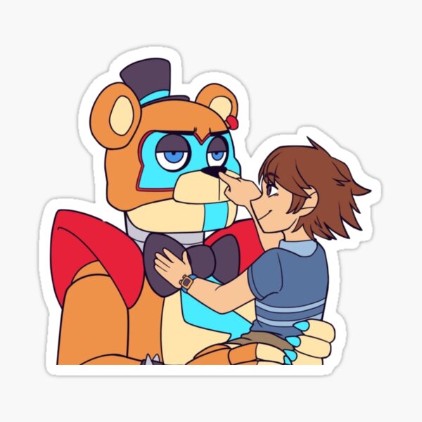 Glamrock Freddy and Gregory fnaf security breach Sticker for Sale